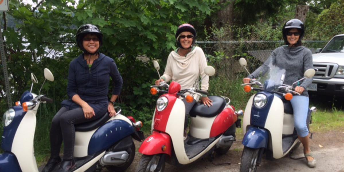 Rent a moped or eBike with your friends or family. The adventure continues...