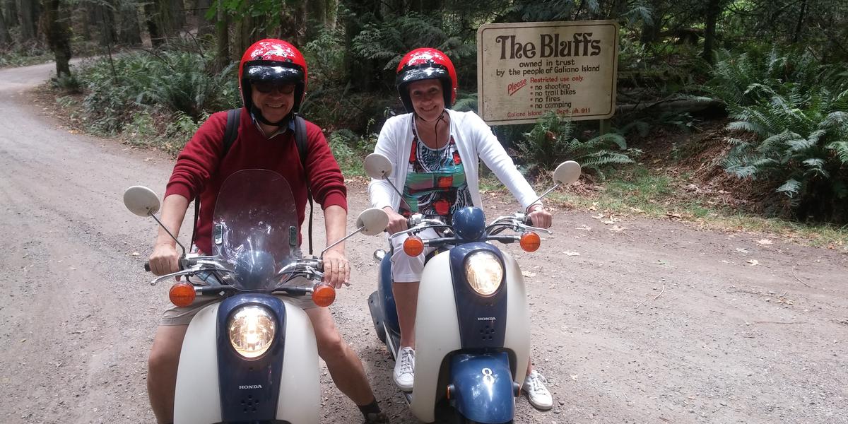 Visitors from all over the globe enjoy riding a moped
