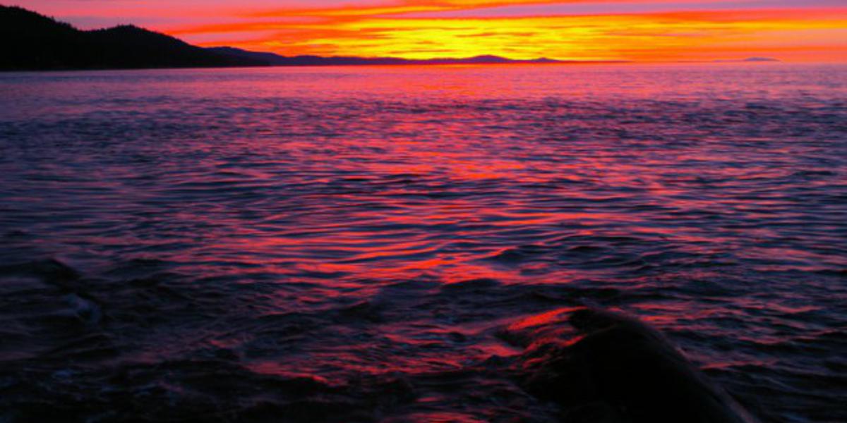 Sunsets are spectacular on Galiano Island